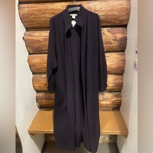 💜So Cozy Vintage S/L Jillian Jones 100% wool open duster